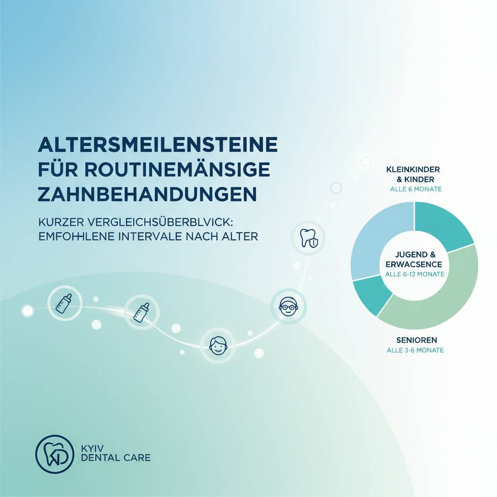 Kurzer Vergleichsberblick: Empfohlene Intervalle nach Alter