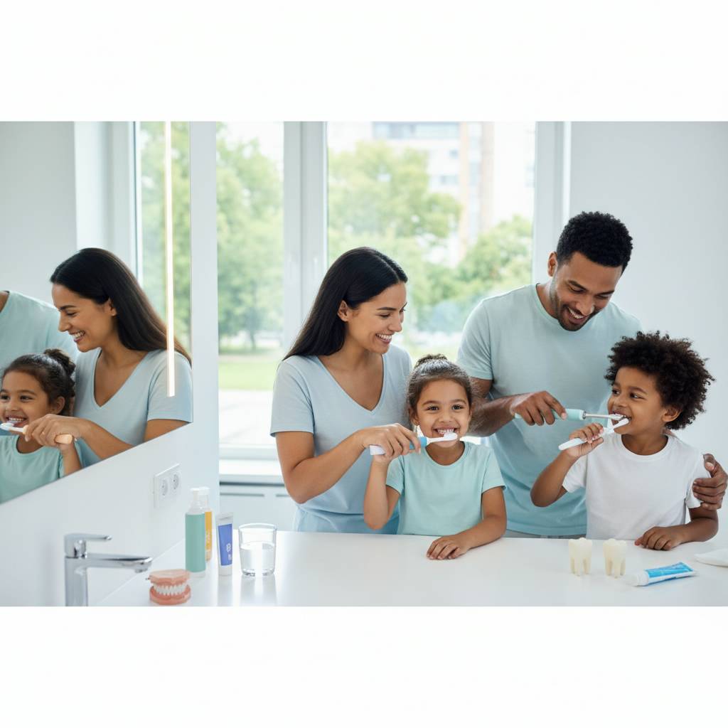 Prventive Bildung und Mundhygiene zu Hause